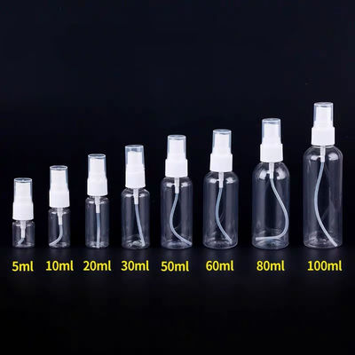Chai xịt bằng nhựa trong suốt có thể bơm lại, Chai xịt 50ml dành cho nước chăm sóc da