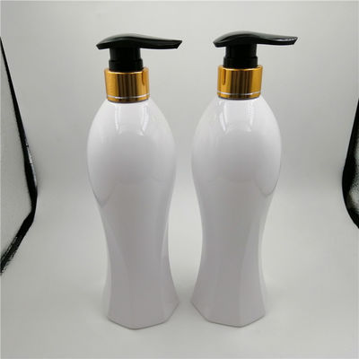 Chai đựng nhựa 33/410 không tràn có bơm, Chai bơm màu trắng 500ml
