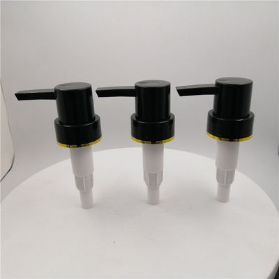 Bơm chai nhựa 33 / 410mm, Bơm phân phối kem dưỡng da Thay thế bằng vàng xung quanh