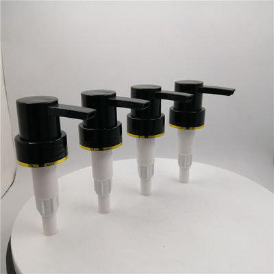 Bơm chai nhựa 33 / 410mm, Bơm phân phối kem dưỡng da Thay thế bằng vàng xung quanh