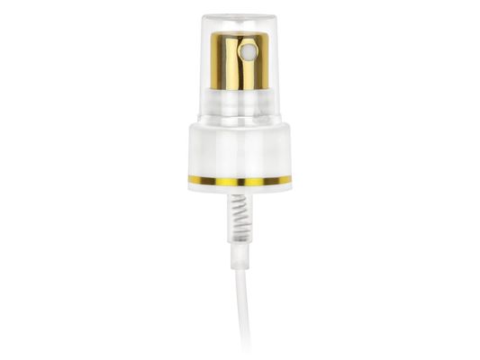 Máy phun sương nước hoa 18mm 1.4cc / T, Máy phân phối bơm mỹ phẩm Vỏ vàng và bạc