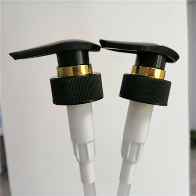 Sự chấp thuận của SGS Máy bơm phân phối dầu gội đầu có khóa vàng với vòng vàng