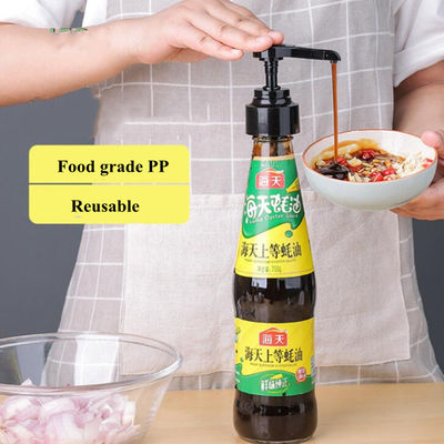 Máy bơm Gallon nhựa 38mm màu đen không tràn, Bơm xi-rô 750ml Sử dụng trong nhà bếp