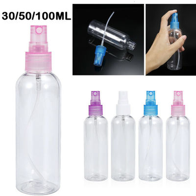 Chai xịt nhựa trong suốt 100ml dùng nhiều lần để trang điểm