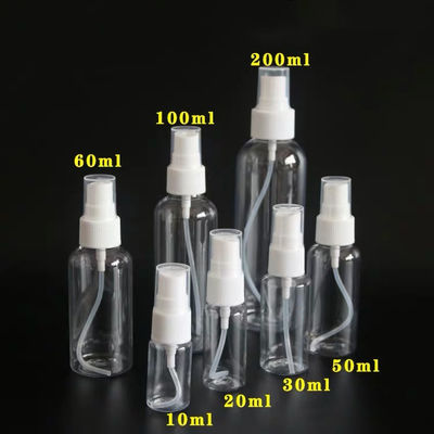 Chai xịt bằng nhựa trong suốt có thể bơm lại, Chai xịt 50ml dành cho nước chăm sóc da