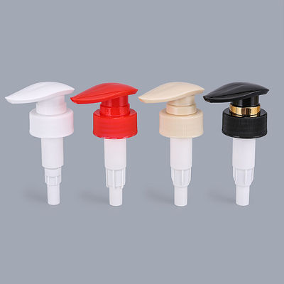 Máy bơm chai nhựa có khóa trục vít 3,5cc đầy màu sắc với nắp đậy có gân