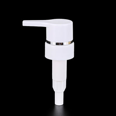 Máy bơm xà phòng bằng nhựa trắng có thể đổ đầy lại với Chrome xung quanh cạnh