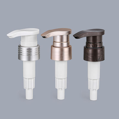 Máy bơm phân phối nước hoa hồng bằng nhựa 28 / 410mm bằng nhôm cho xà phòng lỏng