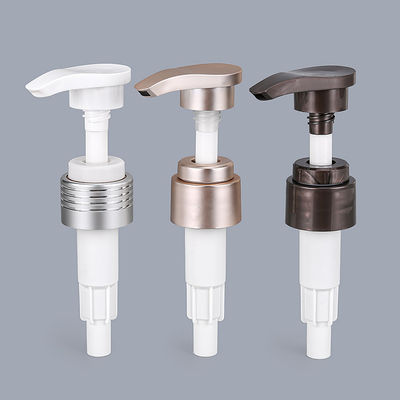 Máy bơm phân phối nước hoa hồng bằng nhựa 28 / 410mm bằng nhôm cho xà phòng lỏng