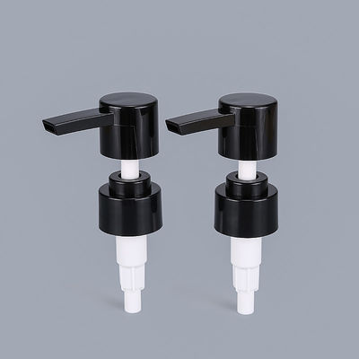 Khóa vặn vít màu đen và trắng 28mm 33mm Bơm phân phối kem dưỡng da cho chai dầu gội