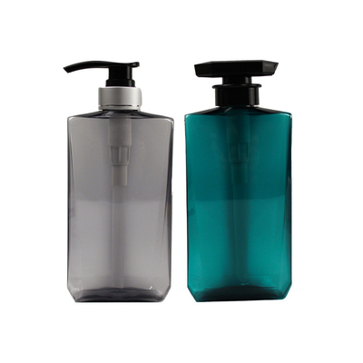 In 500ml PET Chai đựng sữa dưỡng da vuông rỗng rỗng cho chai dầu gội và dầu xả