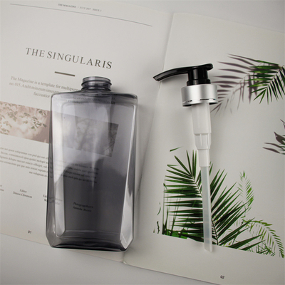 In 500ml PET Chai đựng sữa dưỡng da vuông rỗng rỗng cho chai dầu gội và dầu xả